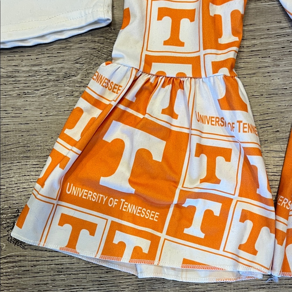 Orange and White University of Tennessee Kids Outfit Size 6-12 mos - Picture 4 of 5
